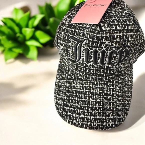 Juicy Couture Tweed Baseball Cap NWT - Picture 1 of 5